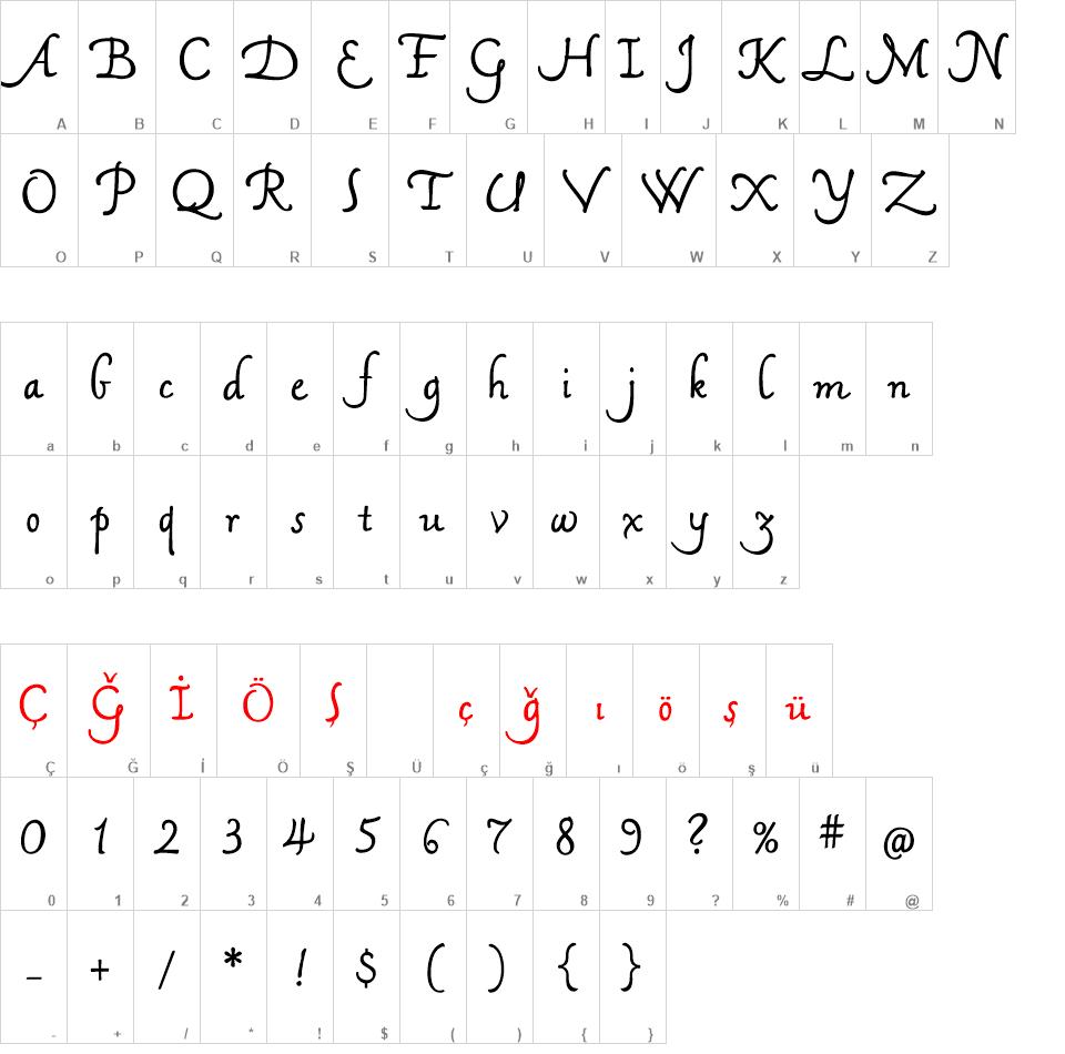 Mama Script Alternates font